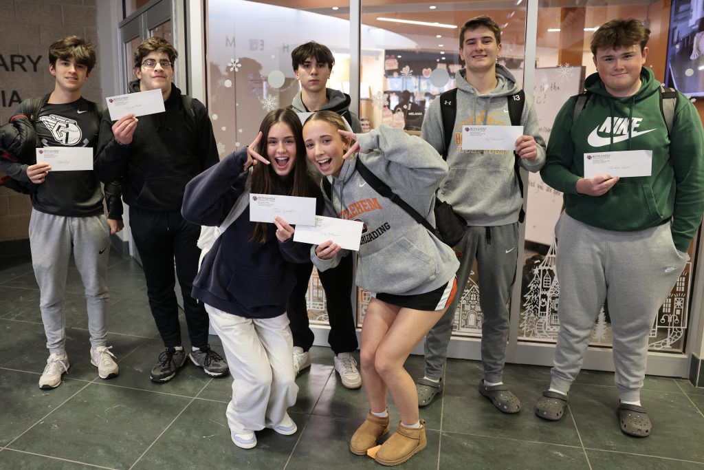 group of students poses for photo